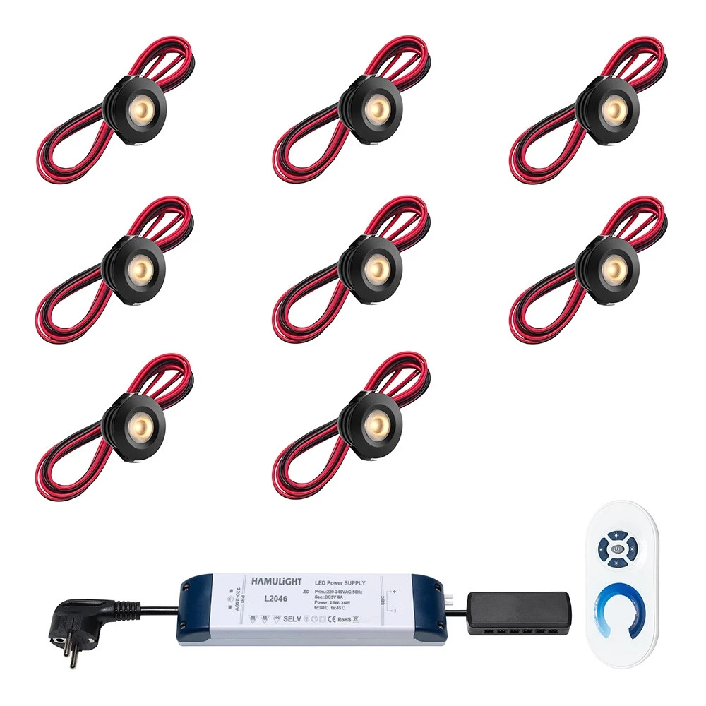 Pals Led Inbouwspot Set 8 Stuks Zwart - Afbeelding 7